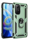 BFS  Xiaomi Redmi Note 12S Kılıf Sofya Yüzüklü Silikon Kapak - Yeşil