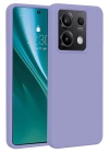 BFS  Xiaomi Redmi Note 13 4G Kılıf First Silikon - Lila