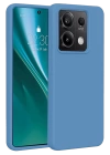 BFS  Xiaomi Redmi Note 13 4G Kılıf First Silikon - Mavi