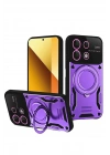 BFS  Xiaomi Redmi Note 13 4G Kılıf Joy Lens Standlı Kapak - Mor