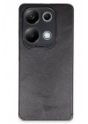 BFS Xiaomi Redmi Note 13 4G Kılıf Loop Deri Silikon - Siyah