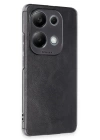 BFS  Xiaomi Redmi Note 13 4G Kılıf Loop Deri Silikon - Siyah