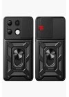 BFS  Xiaomi Redmi Note 13 4G Kılıf Pars Lens Yüzüklü Silikon - Gold