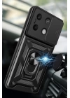 BFS  Xiaomi Redmi Note 13 4G Kılıf Pars Lens Yüzüklü Silikon - Gold