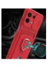 BFS  Xiaomi Redmi Note 13 4G Kılıf Zuma Kartvizitli Yüzüklü Silikon - Lacivert