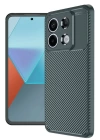 BFS  Xiaomi Redmi Note 13 Pro 4G Kılıf Auto Focus Karbon Kapak - Koyu Yeşil