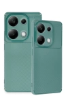 BFS  Xiaomi Redmi Note 13 Pro 4G Kılıf Auto Focus Karbon Kapak - Koyu Yeşil