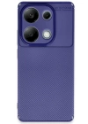 BFS  Xiaomi Redmi Note 13 Pro 4G Kılıf Auto Focus Karbon Kapak - Lacivert
