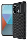 BFS  Xiaomi Redmi Note 13 Pro 4G Kılıf Auto Focus Karbon Kapak - Siyah