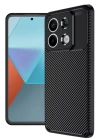 BFS  Xiaomi Redmi Note 13 Pro 4G Kılıf Auto Focus Karbon Kapak - Siyah
