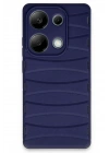 BFS  Xiaomi Redmi Note 13 Pro 4G Kılıf Bibercas Silikon Kapak - Lacivert