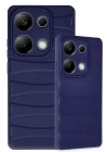 BFS  Xiaomi Redmi Note 13 Pro 4G Kılıf Bibercas Silikon Kapak - Lacivert