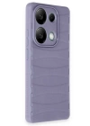BFS  Xiaomi Redmi Note 13 Pro 4G Kılıf Bibercas Silikon Kapak - Lila