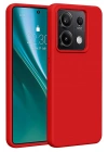 BFS  Xiaomi Redmi Note 13 Pro 4G Kılıf First Silikon - Kırmızı