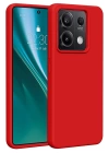 BFS  Xiaomi Redmi Note 13 Pro 4G Kılıf First Silikon - Kırmızı