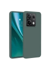BFS  Xiaomi Redmi Note 13 Pro 4G Kılıf First Silikon - Koyu Yeşil