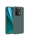BFS  Xiaomi Redmi Note 13 Pro 4G Kılıf First Silikon - Koyu Yeşil