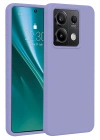BFS  Xiaomi Redmi Note 13 Pro 4G Kılıf First Silikon - Lila