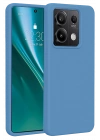 BFS  Xiaomi Redmi Note 13 Pro 4G Kılıf First Silikon - Mavi