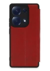 BFS  Xiaomi Redmi Note 13 Pro 4G Kılıf Flip Cover - Kırmızı