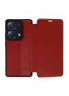 BFS  Xiaomi Redmi Note 13 Pro 4G Kılıf Flip Cover - Kırmızı