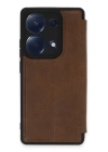 BFS  Xiaomi Redmi Note 13 Pro 4G Kılıf Flip Cover - Taba
