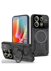 BFS  Xiaomi Redmi Note 13 Pro 4G Kılıf Joy Lens Standlı Kapak - Siyah