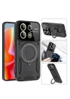 BFS  Xiaomi Redmi Note 13 Pro 4G Kılıf Joy Lens Standlı Kapak - Siyah