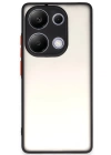 BFS  Xiaomi Redmi Note 13 Pro 4G Kılıf Montreal Silikon Kapak - Siyah