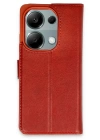 BFS  Xiaomi Redmi Note 13 Pro 4G Kılıf Trend S Plus Kapaklı Kılıf - Kırmızı