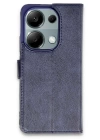BFS  Xiaomi Redmi Note 13 Pro 4G Kılıf Trend S Plus Kapaklı Kılıf - Lacivert