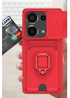 BFS  Xiaomi Redmi Note 13 Pro 4G Kılıf Zuma Kartvizitli Yüzüklü Silikon - Pembe