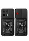 BFS  Xiaomi Redmi Note 13 Pro 4G Pars Lens Yüzüklü Silikon - Siyah