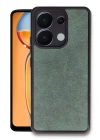 BFS  Xiaomi Redmi Note 13 Pro 5G Kılıf Aras Deri Kapak - Koyu Yeşil