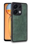 BFS  Xiaomi Redmi Note 13 Pro 5G Kılıf Aras Deri Kapak - Koyu Yeşil