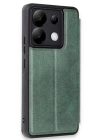 BFS  Xiaomi Redmi Note 13 Pro 5G Kılıf Flip Cover - Koyu Yeşil