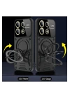 BFS  Xiaomi Redmi Note 13 Pro 5G Kılıf Joy Lens Standlı Kapak - Siyah