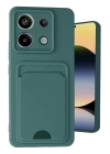 BFS  Xiaomi Redmi Note 13 Pro 5G Kılıf Kelvin Kartvizitli Silikon - Koyu Yeşil