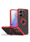 BFS  Xiaomi Redmi Note 13 Pro 5G Kılıf Montreal Yüzüklü Silikon Kapak - Kırmızı