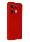 BFS  Xiaomi Redmi Note 13 Pro 5G Kılıf Nano içi Kadife Silikon - Kırmızı