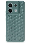 BFS  Xiaomi Redmi Note 13 Pro 5G Kılıf Petek Silikon Kapak - Koyu Yeşil