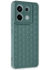 BFS  Xiaomi Redmi Note 13 Pro 5G Kılıf Petek Silikon Kapak - Koyu Yeşil