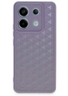 BFS  Xiaomi Redmi Note 13 Pro 5G Kılıf Petek Silikon Kapak - Lila