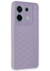 BFS  Xiaomi Redmi Note 13 Pro 5G Kılıf Petek Silikon Kapak - Lila