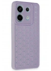 BFS  Xiaomi Redmi Note 13 Pro 5G Kılıf Petek Silikon Kapak - Lila