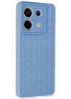 BFS  Xiaomi Redmi Note 13 Pro 5G Kılıf Petek Silikon Kapak - Mavi