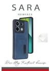 BFS  Xiaomi Redmi Note 13 Pro 5G Kılıf Sara Kartvizitli Deri Kılıf - Taba