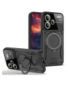 BFS Xiaomi Redmi Note 13 Pro Plus Joy Lens Standlı Kapak - Siyah