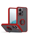 BFS  Xiaomi Redmi Note 13 Pro Plus Kılıf Montreal Yüzüklü Silikon Kapak - Kırmızı