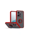 BFS  Xiaomi Redmi Note 13 Pro Plus Kılıf Montreal Yüzüklü Silikon Kapak - Kırmızı
